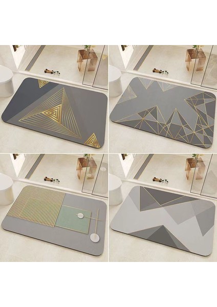 A12 40-60CM Banyo Emici Ped Halı Oval Diatom Çamur Su Emici Banyo Paspas Hızlı Kuruyan Kaymaz Tuvalet Paspaslar Mutfak Kapı (Yurt Dışından) fiyatları