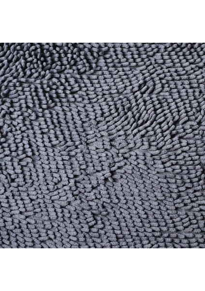 Gri Lüks 60X90 cm Banyo Dekor Kaymaz Banyo Paspas Süper Su Emici Halı Seti Banyo Halısı Battaniye Atar Duş Tuvalet Paspaslar (Yurt Dışından)