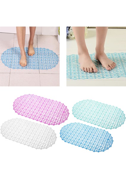 Beyaz 67X37 cm Mat Küvet Banyo Paspas Pvc Küçük Küvet Emniyet Duşu Kaymaz Banyo Paspasları Vantuzlu Zemin Mat (Yurt Dışından) modelleri