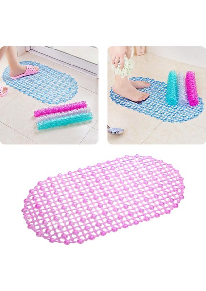 Beyaz 67X37 cm Mat Küvet Banyo Paspas Pvc Küçük Küvet Emniyet Duşu Kaymaz Banyo Paspasları Vantuzlu Zemin Mat (Yurt Dışından) indirimleri