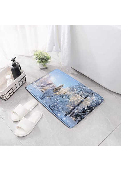228AI-DD 40X60CM-15.7X23.6IN Karikatür Panda Dinozor Banyo Paspasları Sevimli Hayvanlar Ayı Kardan Adam Çocuk Kat Mat Paspas Banyo Halısı Kaymaz Halı Noel Dekor (Yurt Dışından)
