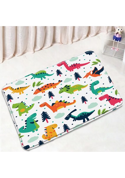 228AI-DD 40X60CM-15.7X23.6IN Karikatür Panda Dinozor Banyo Paspasları Sevimli Hayvanlar Ayı Kardan Adam Çocuk Kat Mat Paspas Banyo Halısı Kaymaz Halı Noel Dekor (Yurt Dışından)
