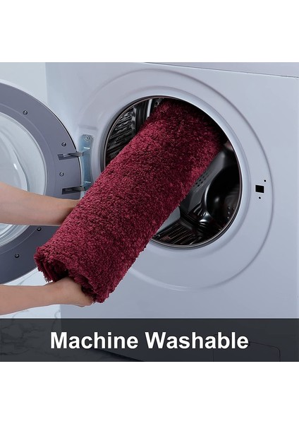 Mikro Kahve 40X60 cm Inyahome Shaggy Kalın Banyo Paspasları Makine Yıkama Kuru Banyo Paspasları Banyo Için Peluş Emici Banyo Halıları ve Paspaslar Kaymaz (Yurt Dışından) modelleri