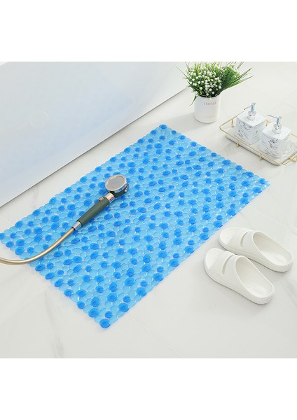 Mavi 53X83CM Banyo Paspas Kaymaz Küvet Paspasları Vantuz Duş Minderi Mutfak 53X83CM Ayak Pedleri Banyo Paspas Çocuklar Için/yaşlı/engelli (Yurt Dışından)