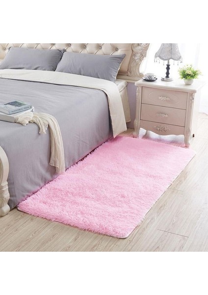 Pembe Yaklaşık 100X200 cm Yüksek Kaliteli Büyük Boy Banyo Halısı Zemin Halı Yatak Odası Mutfak Banyo Paspas Kanepe Halı 1 Adet Dikdörtgen Katı Banyo Paspas Antre Halı (Yurt Dışından)