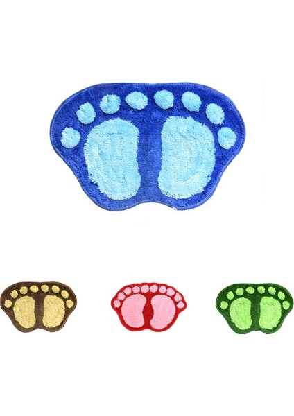 Kahverengi Ayak Baskı Banyo Paspasları Kaymaz Banyo Halı Paspas Tuvalet Banyo Halısı Banyo Pedi Halılar Mikrofiber Mini Paspaslar Banyo Aksesuarları (Yurt Dışından) fırsatları