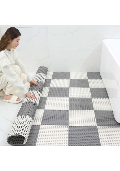 Mavi 1 Adet Yeni Banyo Kaymaz Mat Yüksek Kaliteli Su Geçirmez Ekleme Ayak Mat Ev Tuvalet Duş Odası Zemin Matı (Yurt Dışından)