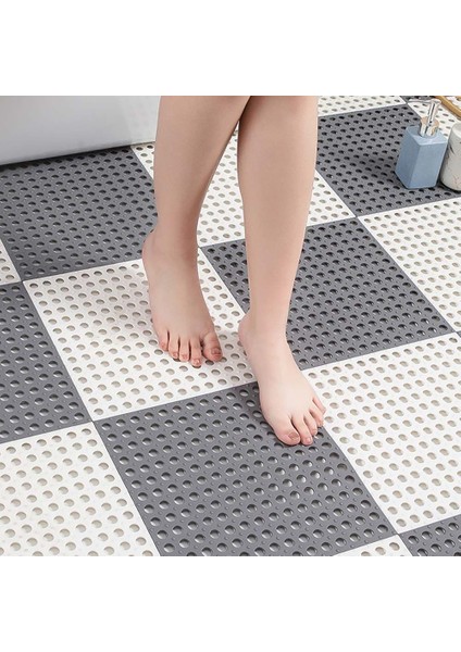 Mavi 1 Adet Yeni Banyo Kaymaz Mat Yüksek Kaliteli Su Geçirmez Ekleme Ayak Mat Ev Tuvalet Duş Odası Zemin Matı (Yurt Dışından)