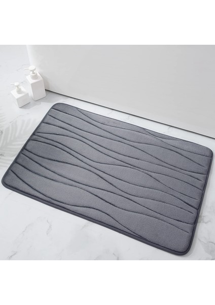 Şarap Kırmızısı 51CMX81CM Homaxy Bellek Köpük Banyo Tuvalet Banyo Paspas Kaymaz Emici Mutfak Halı Oturma Odası Yatak Odası Ev Dekoratif Ayak Halı (Yurt Dışından) modelleri