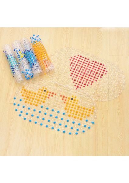 Bir Banyo Duş Mat Plastik Vantuz Karikatür Hollow Splice Kaymaz Pvc Mat Şeffaf Kabarcık Çocuk Küvet Güvenlik Halı (Yurt Dışından) fiyatları