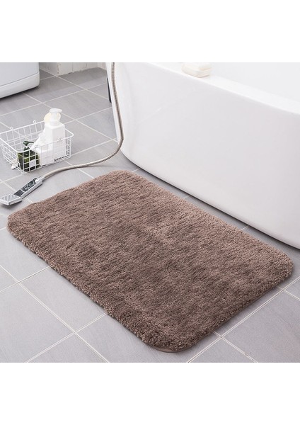 Kahve Yaklaşık 40X60 cm Süper Emme Banyo Paspas Kaymaz Banyo Halı Kilimler Yatak Odası Için Yumuşak Zemin Mat Tuvalet Halı Paspas Uzun Başucu Mat 5 Boyutları (Yurt Dışından)