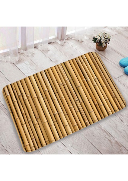 DD-976ZY 60X40CM-23.6X15.7IN Bambu Zen Taş Akışı Banyo Kaymaz Banyo Paspasları Mutfak Halıları Giriş Paspas Oturma Odası Başucu Zemin Halı Ev Dekor (Yurt Dışından)