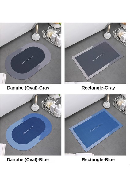 D-Red 40X60 cm Süper Emici Banyo Halısı Kaymaz Banyo Paspas Anında Kuruyan Banyo Paspas Zemin Halı Ev Duş Geçirmez Kaymaz Banyo Paspasları (Yurt Dışından) fiyatları