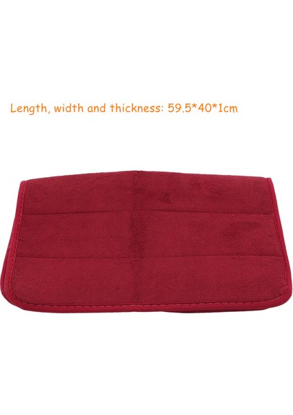 Şarap Kırmızısı 2 Ev Yavaş Ribaund U Şekilli Su Emici Paspaslar Banyo Tuvalet Paspasları Mutfak Paspasları Tuvalet Paspasları (Yurt Dışından)