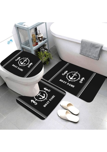 LK8-4575-220409 (78) Üç Parçalı Set Nautical Serisi Banyo Paspasları Pusula Banyo Paspası Üç Parçalı Set Banyo Halıları ve Paspasları Banyo Ürünleri Özelleştirilebilir (Yurt Dışından) modelleri