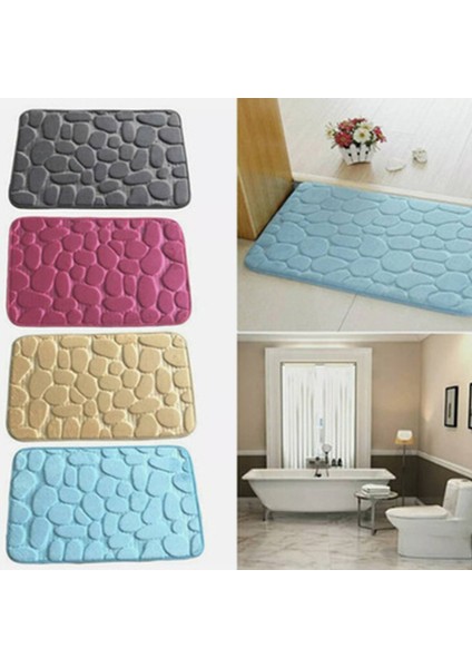 Stil 2 U-Şekilli Su Emici Köpük Banyo Paspasları Tuvalet Paspas Banyo Mercan Polar Halı Halı Kaymaz Zemin Tuvalet Ev Dekorev (Yurt Dışından) fırsatları