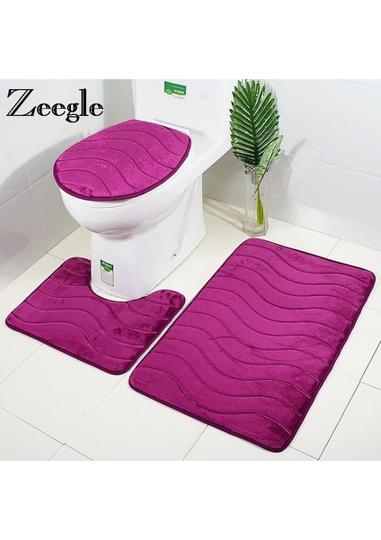 Altın Kabuk Kabartma Banyo Paspas Bellek Köpük Duş Halı Mat Tuvalet Halıları Duş Odası Kapak Tuvalet Paspası Banyo Zemin Pedi (Yurt Dışından) modelleri