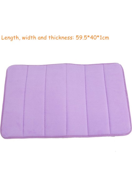 Mor 2 Ev Yavaş Ribaund U Şekilli Su Emici Paspaslar Banyo Tuvalet Paspasları Mutfak Paspasları Tuvalet Paspaslar (Yurt Dışından)