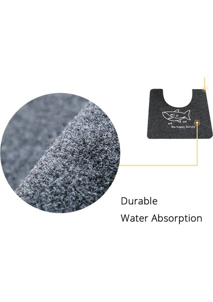 Stil 6 U Şekli Ped 50X50CM Kaymaz Banyo Paspası U Şekli Ped Banyo Mutfak Halısı Duş Tuvalet Paspası Banyo Tuvalet Halısı Su Emici Halı Yer Mat (Yurt Dışından) indirimleri