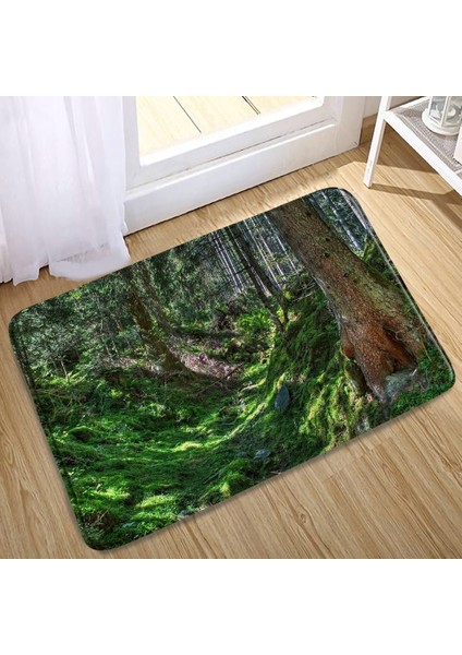 2803X 40X60CM-15.7X23.6IN Orman Manzara Baskı Halılar Kaymaz Zemin Mat Açık Halılar Moda Ön Kapı Paspasları Paspas Mutfak Ağaçları Bitki Banyo Dekor (Yurt Dışından)