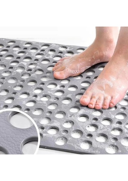Sütlü 60X90 cm Banyo Kaymaz Mat Duş Düşmez Zemin Mat Plastik Dikdörtgen Halı Tuvalet Yuvarlak Içi Boş Su Geçirmez Kilim Tpe Vantuzlu Pedi (Yurt Dışından) fırsatları