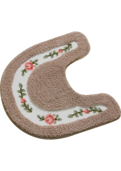 1 Adet Oval Deve Halı 50X50CM Pastoral Stil Tuvalet Halısı Çiçek Desenli Banyo Paspas Seti U Şekli Tuvalet Halıları Zemin Dekor Banyo Paspas Seti Fiber Tuvalet Kapağı Kapağı (Yurt Dışından) indirimleri