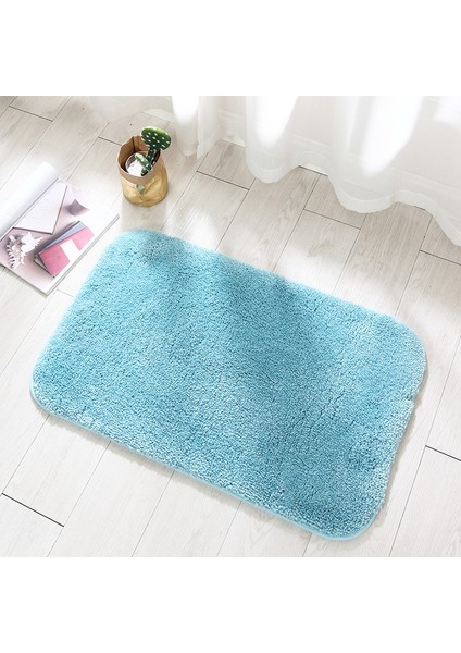 Koyu Mavi 60X90 cm Shaggy Kalın Banyo Paspas Düz Renk Banyo Halıları Tuvalet Paspas Zemin Halıları Küvet Lavabo Yanında Mikrofiber Duş Odası Pedi (Yurt Dışından) fiyatları