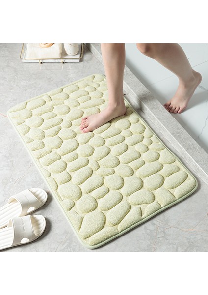Kahve 600 mm x 900 mm Çakıl Kabartmalı Paspas Halı Paspas Banyo Basit Rüzgar Emici Ayak Mat Banyo Kaymaz Mat (Yurt Dışından) modelleri