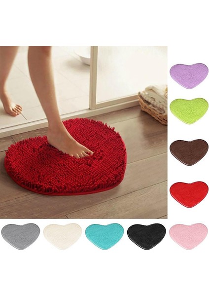 02 40X30CM Banyo Paspasları Mini 40X30CM Kalp Şekli Kaymaz Ped Halı Seti Tuvalet Desen Banyo Küçük Paspaslar Zemin Halı Yatak Ev Dekor Için (Yurt Dışından) fiyatları