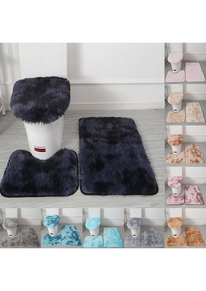 23 3 Adet/takım Peluş Banyo Paspas Kapağı Kaymaz Halı Tuvalet Kapağı Yastık Yumuşak Duş Odası Kaymaz Mat Aşınmaya Dayanıklı Kilim (Yurt Dışından) fiyatları