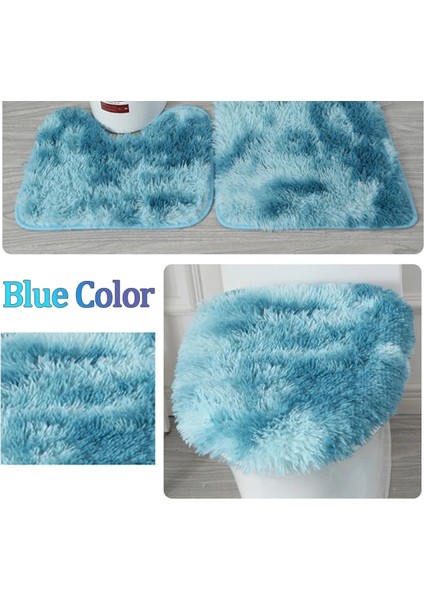 23 3 Adet/takım Peluş Banyo Paspas Kapağı Kaymaz Halı Tuvalet Kapağı Yastık Yumuşak Duş Odası Kaymaz Mat Aşınmaya Dayanıklı Kilim (Yurt Dışından) modelleri