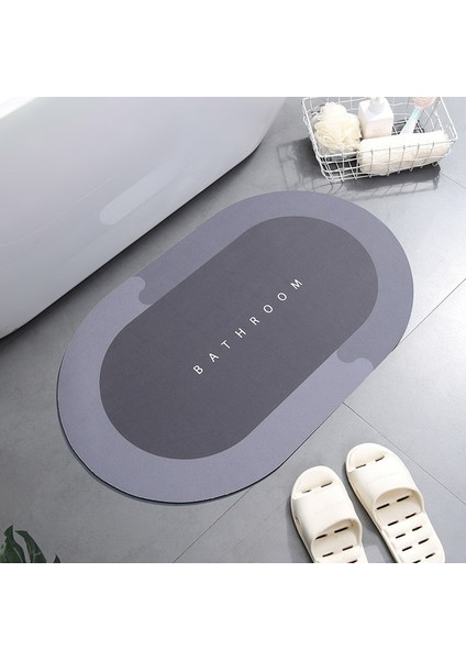 SWJH0021DGYA 40X60CM Süper Emici Banyo Halısı Kaymaz Banyo Paspas Anında Kuruyan Banyo Paspas Zemin Halı Ev Duş Geçirmez Kaymaz Banyo Paspasları (Yurt Dışından)