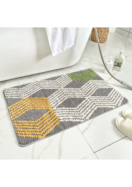 07 40X60CM Banyo Paspas Emici Paspas Banyo Halıları Kaymaz Ayak Mat Kalın Mikrofiber Banyo Halısı Süper Yumuşak Akın Banyo Paspasları (Yurt Dışından)