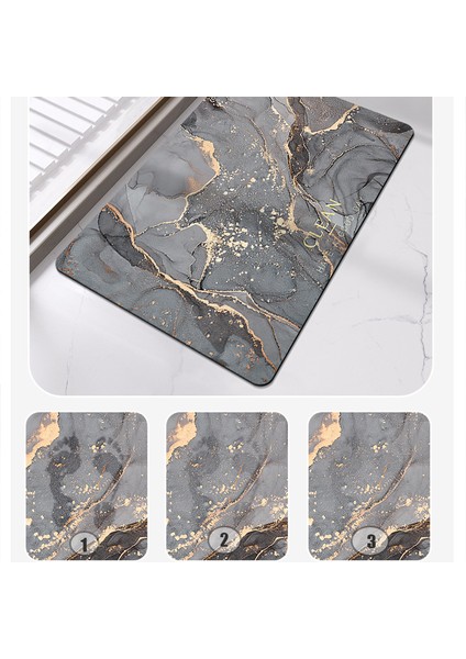 Stil 6 40X60 cm Banyo Halıları Yumuşak Diyatomlu Toprak Zemin Mat Süper Emici Tuvalet Halı Kapı Ayak Paspasları Banyo Kaymaz Kauçuk Duş Halı Pedi (Yurt Dışından) fırsatları