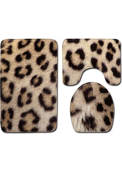No-11 50X80 cm 3 Adet Leopar Hayvan Banyo Paspas Seti Zebra Çizgili Banyo Duş Banyo Paspas Tuvalet Çıtası Banyo Halı Kilim Ev Dekorasyon (Yurt Dışından) fiyatları