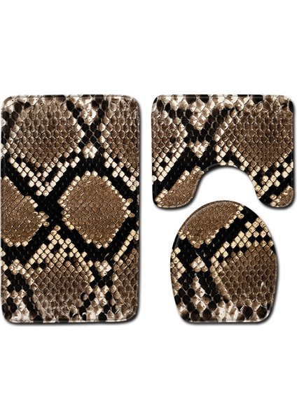 No-11 50X80 cm 3 Adet Leopar Hayvan Banyo Paspas Seti Zebra Çizgili Banyo Duş Banyo Paspas Tuvalet Çıtası Banyo Halı Kilim Ev Dekorasyon (Yurt Dışından) indirimleri