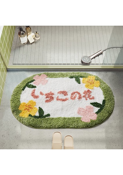 008 400MMX600MM Pastoral Stil Banyo Paspas Çok Boyutlu Banyo Mutfak Halı Seti Kaymaz Paspas Duş Odası Tuvalet Halıları Zemin Alanı Dekor Pedi (Yurt Dışından) modelleri
