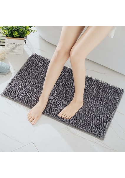 Juse 60X90 cm Saf Renk Şönil Yatak Odası Mutfak Oturma Odası Halısı Banyo Kaymaz Zemin Mat Paspas Emici Ayak Mat (Yurt Dışından) indirimleri