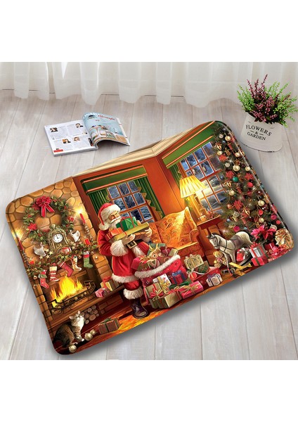 DD-2515ZY 45X75CM-17.7X29.5IN Yeşil Bambu Siyah Taş Orkide Zen Banyo Paspas Su Mumu Buda Modern Ev Kapı Kilim Mutfak Banyo Dekor Kaymaz Ped Halı (Yurt Dışından)