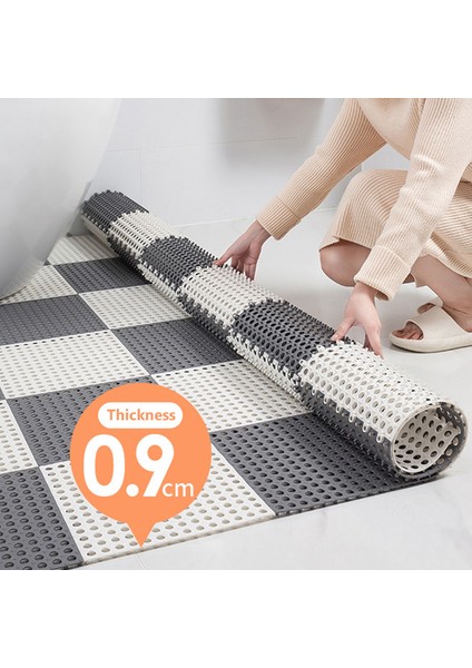Beyaz Gri 2 Adet Banyo Kaymaz Mat Ekleme Ayak Mat Ev Tuvalet Duş Odası Banyo Zemin Mat Yeni Su Geçirmez Mat Dikiş Ayak Pedi (Yurt Dışından) fiyatları
