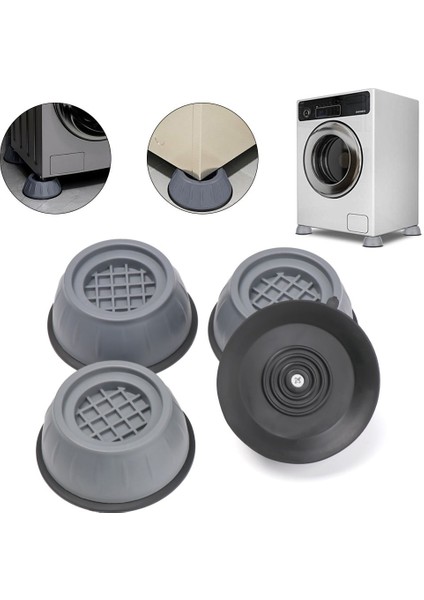 Küçük-4 Adet Sabitleyici Anti Titreşim Kaymaz Damper Standı Buzdolabı Tabanı Çamaşır Makinesi Ayak Pedleri Mobilya Yükseltici Desteği (Yurt Dışından) fiyatları