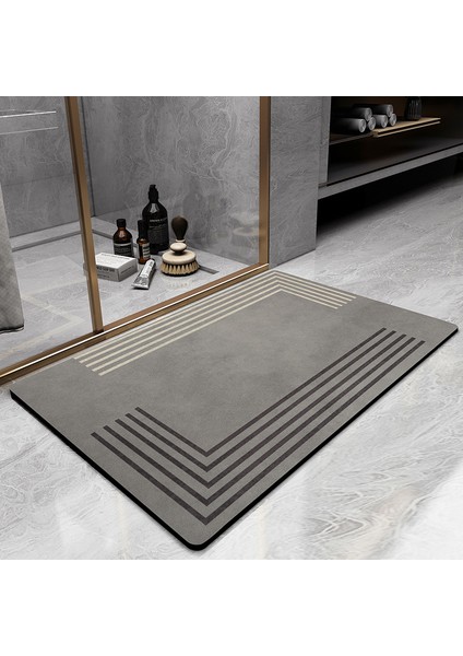 E 50X80CM Modern Banyo Paspas Süper Emici Banyo Halıları Çabuk Kuruyan Giriş Duş Odası Paspas Her Iki Tarafta Kaymaz Tuvalet Zemin Halıları (Yurt Dışından) modelleri