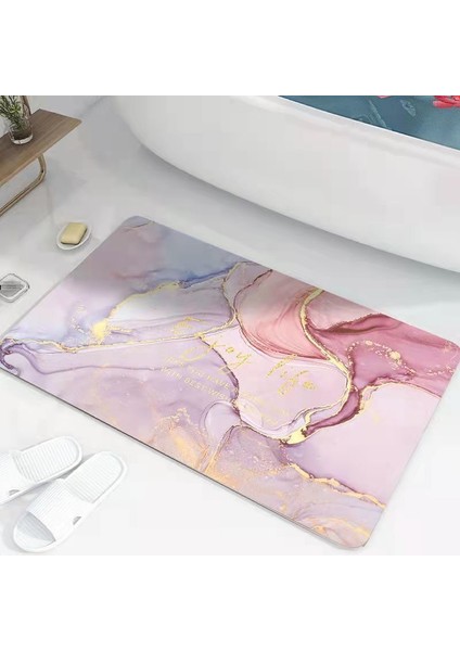 Renk H 60X90CM Süper Emici Banyo Halıları Yumuşak Diyatomlu Toprak Banyo Duş Matı Çabuk Kuruyan Tuvalet Kapı Ayak Paspasları Kaymaz Halı (Yurt Dışından) fiyatları