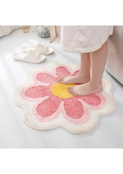 C 60X60 cm Çiçek Şekli Kaymaz Banyo Paspas Banyo Taklit Kaşmir Emici Yumuşak Halı Çabuk Kuruyan Ped Çocuk Odası Halı (Yurt Dışından) fiyatları