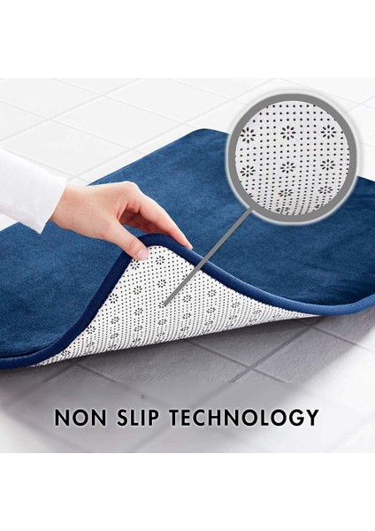 Q 40X60 2022 Ev Banyo Paspas Kaymaz Banyo Halısı Yumuşak Mercan Polar Hafızalı Köpük Halı Mat Mutfak Tuvalet Zemin Dekor Yıkanabilir 8 Renk (Yurt Dışından) fırsatları