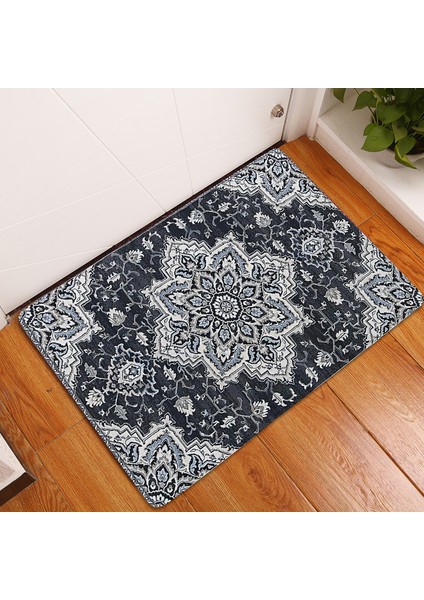 BJW-4060-211009(29) 400MMX600MM Boho Iran Halısı Desen Mutfak Banyo Giriş Kapı Mat Mercan Kadife Halı Paspas Yatak Odası Paspaslar Kaymaz Emici Ev Dekor (Yurt Dışından) fiyatları