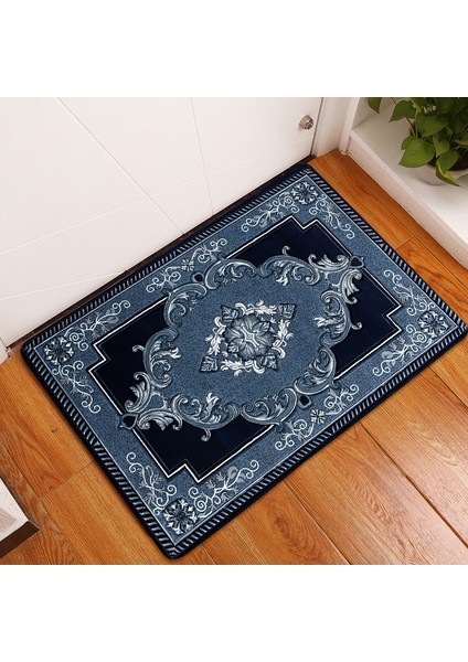 BJW-4060-211009(29) 400MMX600MM Boho Iran Halısı Desen Mutfak Banyo Giriş Kapı Mat Mercan Kadife Halı Paspas Yatak Odası Paspaslar Kaymaz Emici Ev Dekor (Yurt Dışından) indirimleri