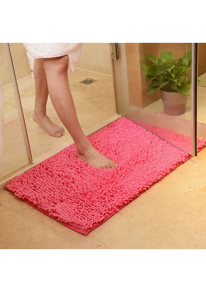 Yaklaşık 80X120 cm Rosered Banyo Için 12 Renk Banyo Paspası, Tuvalette Kaymaz Banyo Halısı, Yatak Odası Kanepe Alfombra Bano Için 3 Boyutlu Banyo Halısı (Yurt Dışından)