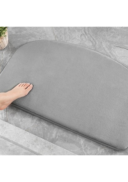 Gri Logolu 600 mm x 900 mm Süper Emici Banyo Paspası Çabuk Kuruyan Duş Halıları Banyo Halısı Kaymaz Giriş Paspas Paspaslar Tuvalet Halı Ev Dekor (Yurt Dışından) fırsatları
