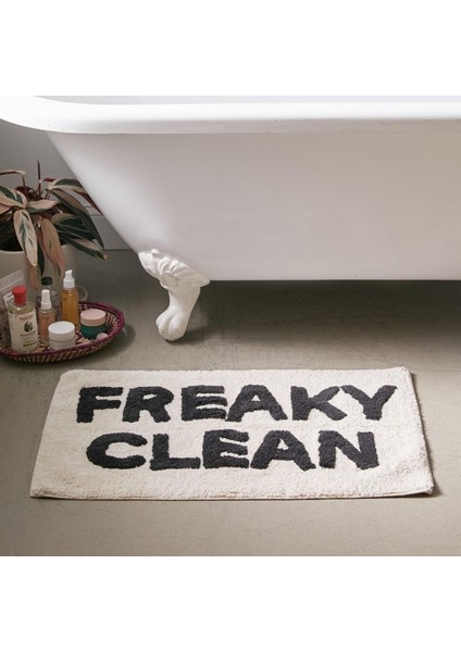 D 50X80CM Freaky Temiz Banyo Paspas Yatak Odası Oturma Odası Halı Ev Kaymaz Banyo Paspas Su Emici Kabarık Yumuşak Tuvalet Mat Banyo Halıları (Yurt Dışından) fiyatları